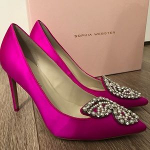 NWT Sophia Webster Bibi Butterfly Pearl Pumps